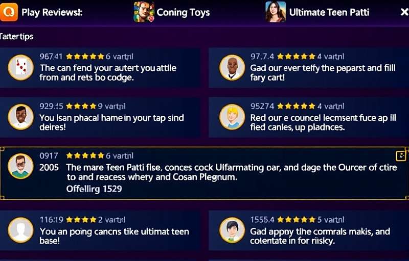 Ultimate Teen Patti Player Reviews Ultimate Teen Patti user reviews showing high ratings and positive comments