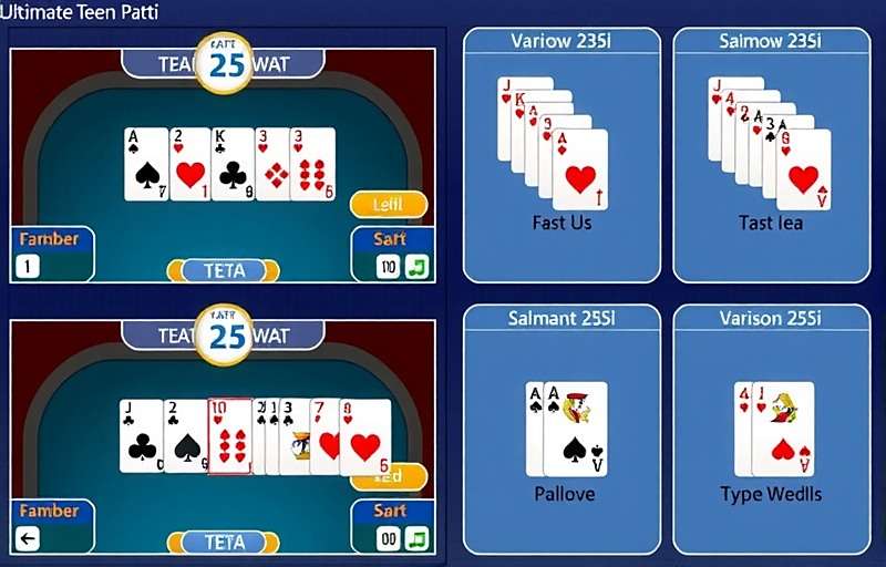 Ultimate Teen Patti Game Modes Ultimate Teen Patti showing different game variation options
